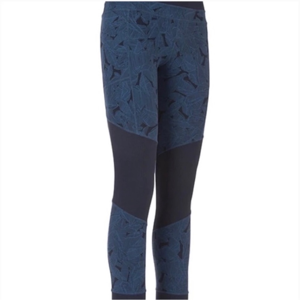 Athleta Tropical Excursion Blue Leaf Pattern High… - image 4